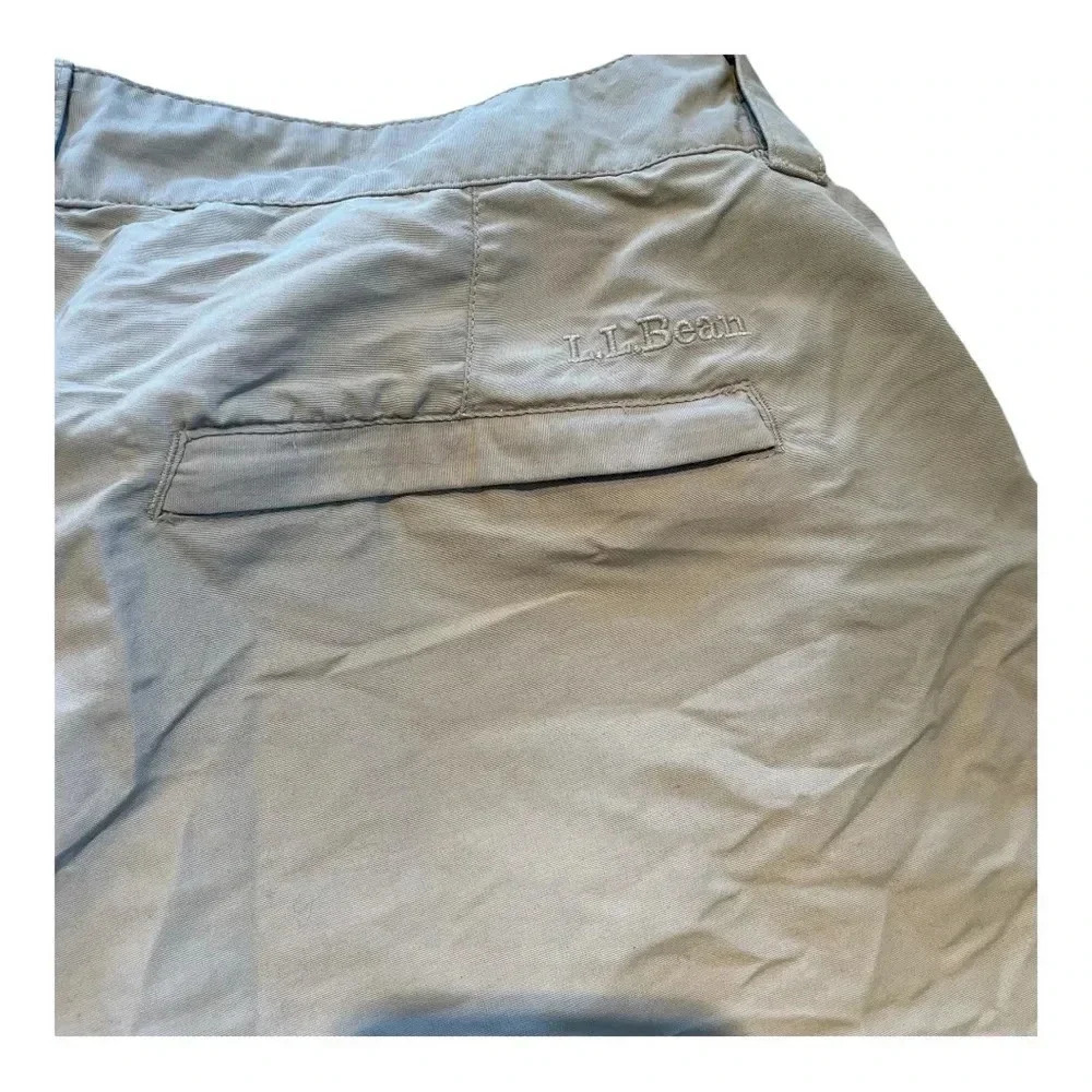 L.L. Bean Men's Tropicwear No Fly Zone Zip off Pants Size XL Soft Sand - Picture 3 of 8